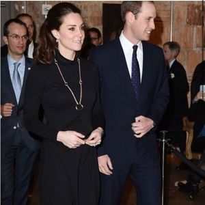 Seraphine Vanessa Turtleneck Black Maternity Dress